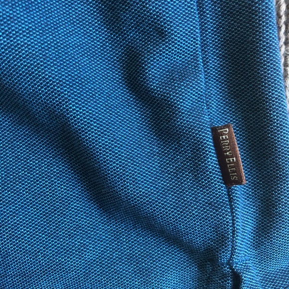 Perry Ellis | Pique Basic Textured Polo Shirt - Picture 5 of 6